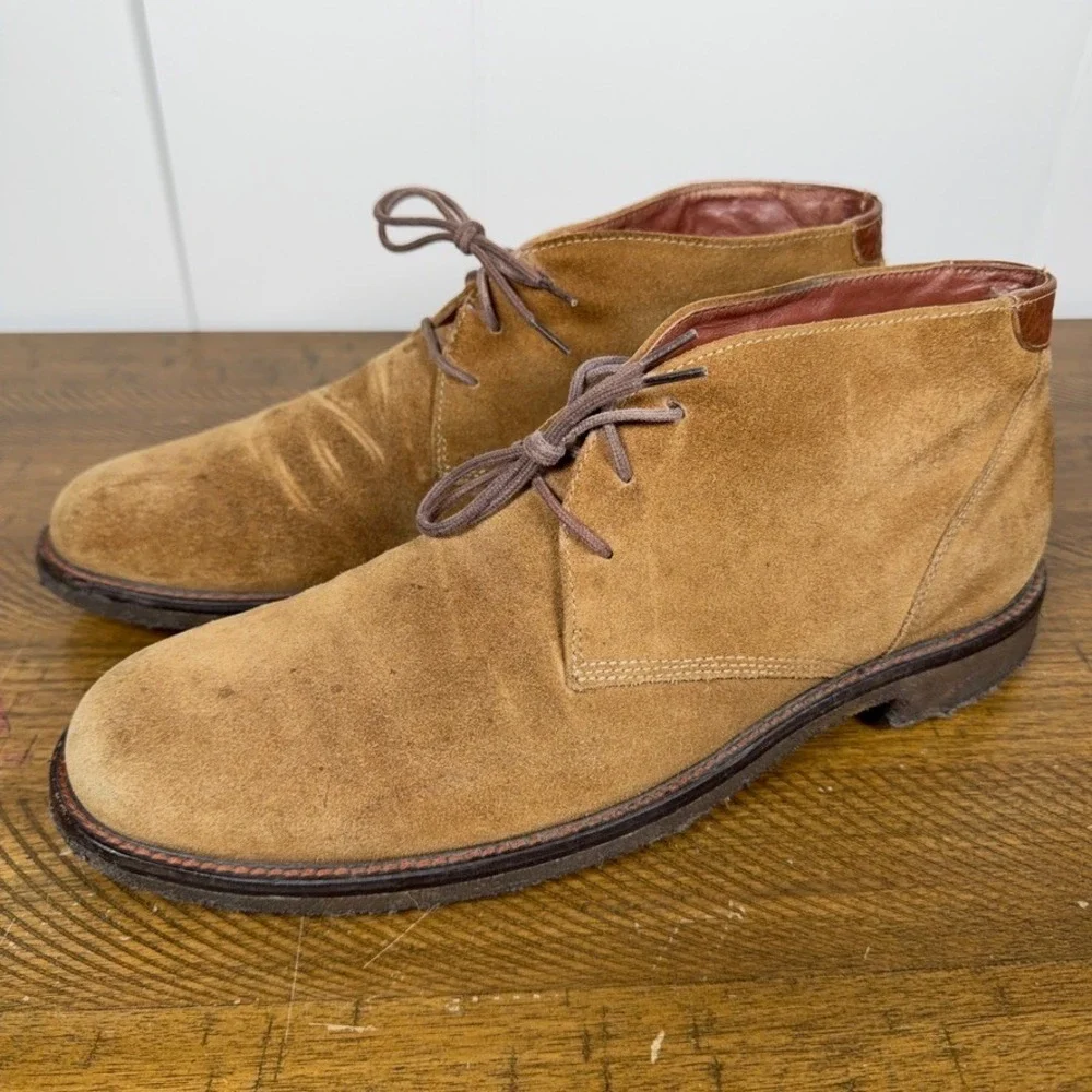 OluKai Chukka Boots Mens 11 Brown Suede Lace Up Casual‎ Comfort